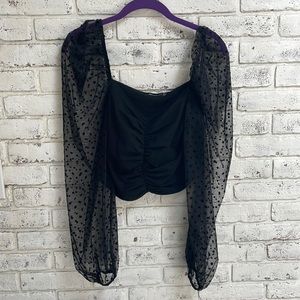 ASOS Sheer Long Sleeve Top